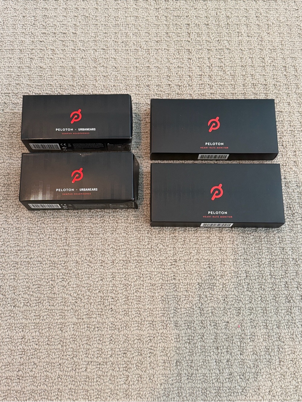 Peloton Bundle - 2 Urbanears Headphones and 2 Heart Rate Monitors